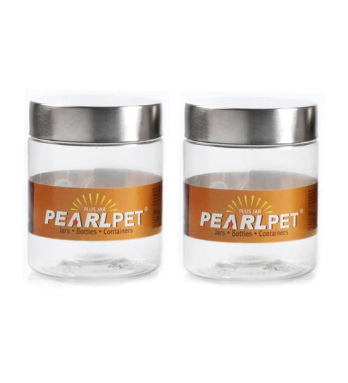 PEARL PET JAR METAL 1000ML*2
